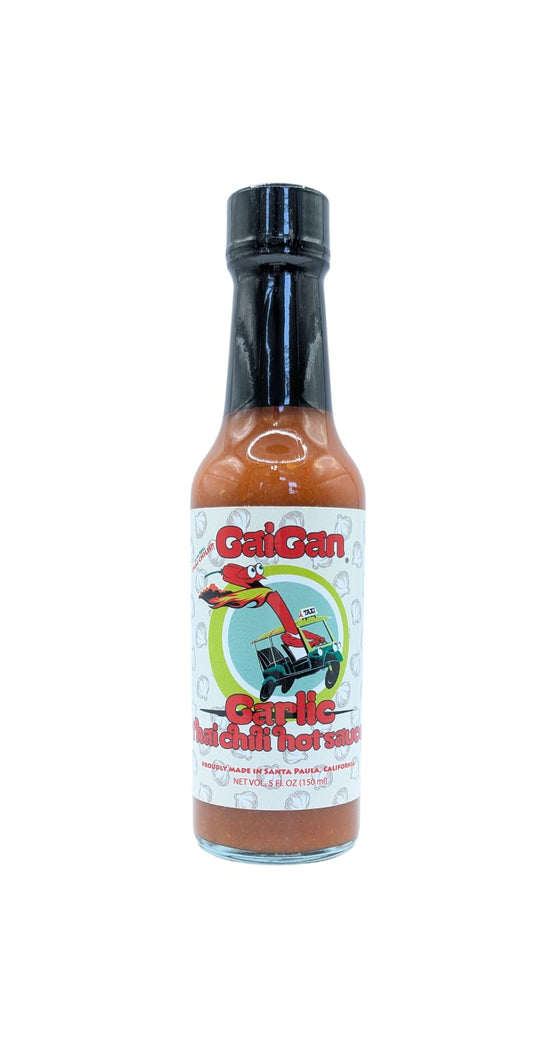 GaiGan - Garlic Thai Chili Hot Sauce Dip & Glaze, All Natural Gluten Free Vegan Condiments with Low Sodium & No Preservatives, 150 mL