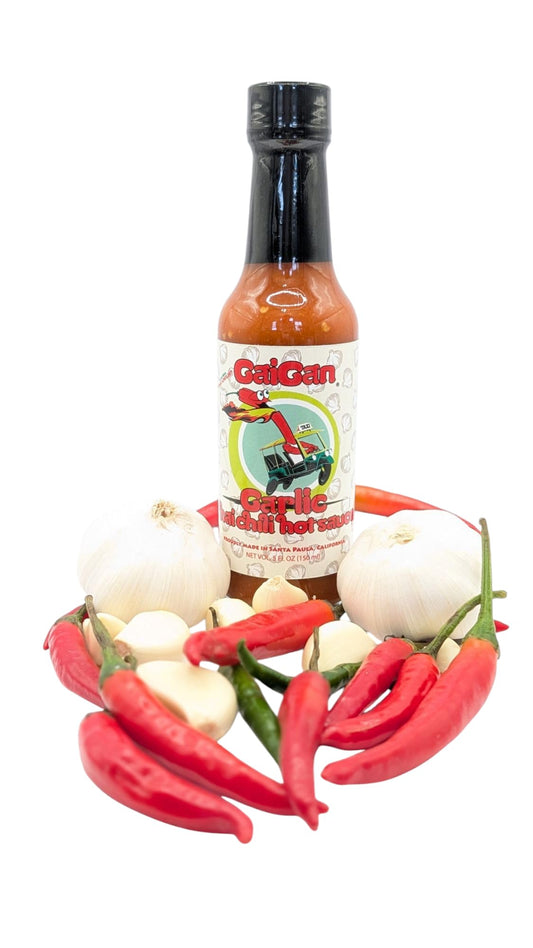 GaiGan - Garlic Thai Chili Hot Sauce Dip & Glaze, All Natural Gluten Free Vegan Condiments with Low Sodium & No Preservatives, 150 mL
