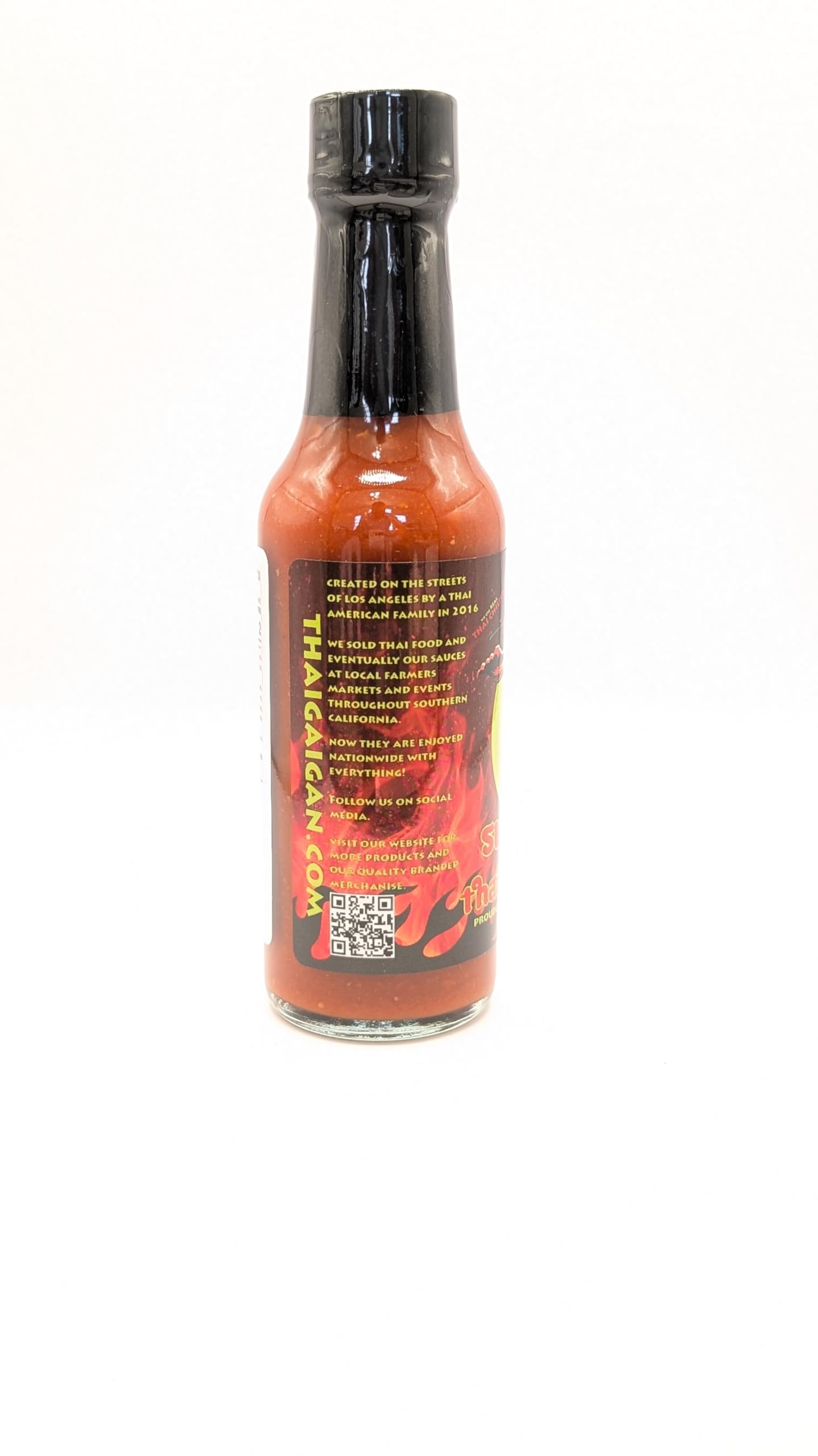 GaiGan - Thai Chili Super Spicy Hot Sauce Dip & Glaze, All Natural Gluten Free Vegan Condiments with Low Sodium & No Preservatives, 150 mL